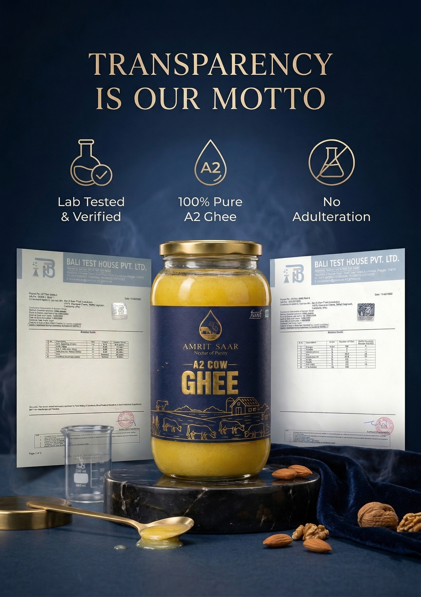 AMRIT SAAR A2 COW GHEE - Shudhta Da Saar